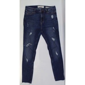 Hollister Womens Jeans 7S Juniors High Rise Super Skinny Dark Wash Denim Stretch